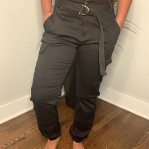 Black cargo pants